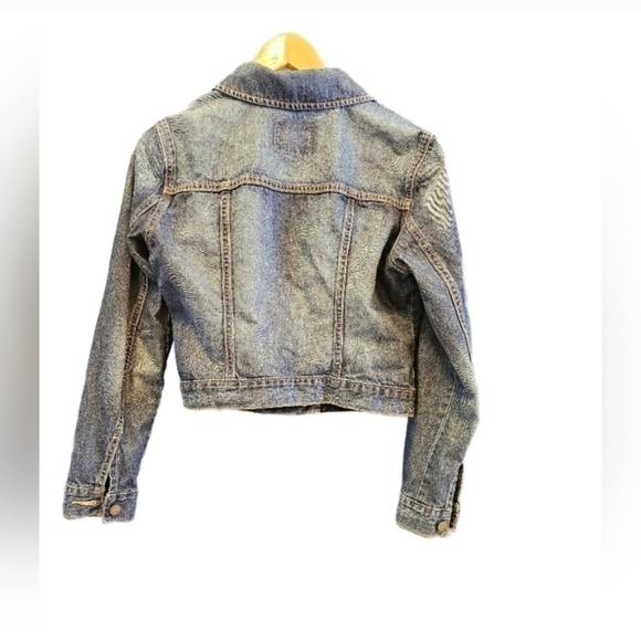Old Navy Cropped Jean Jacket Medium - Picture 3 of 3